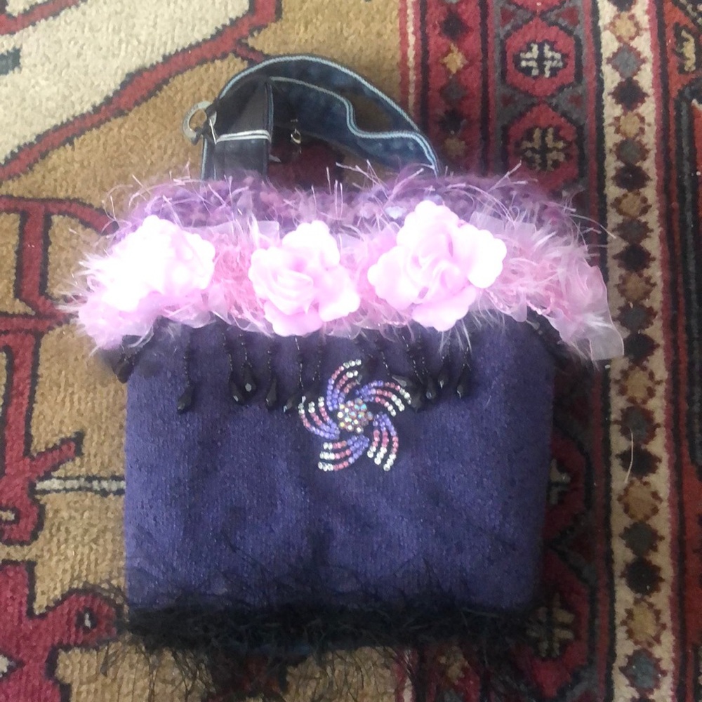 One Of a Kind Designer Jean Handbag